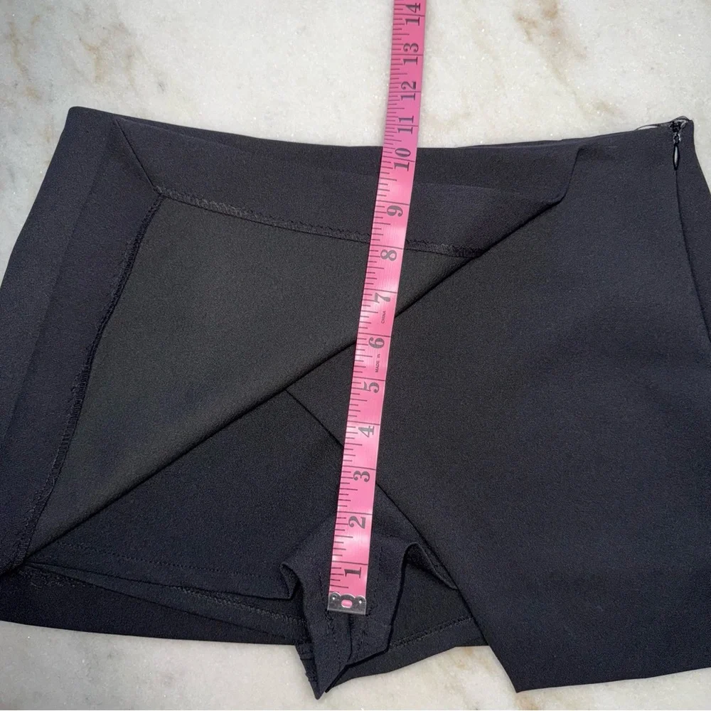 Zara Black Asymmetrical Micro Mini Skort - Picture 14 of 15